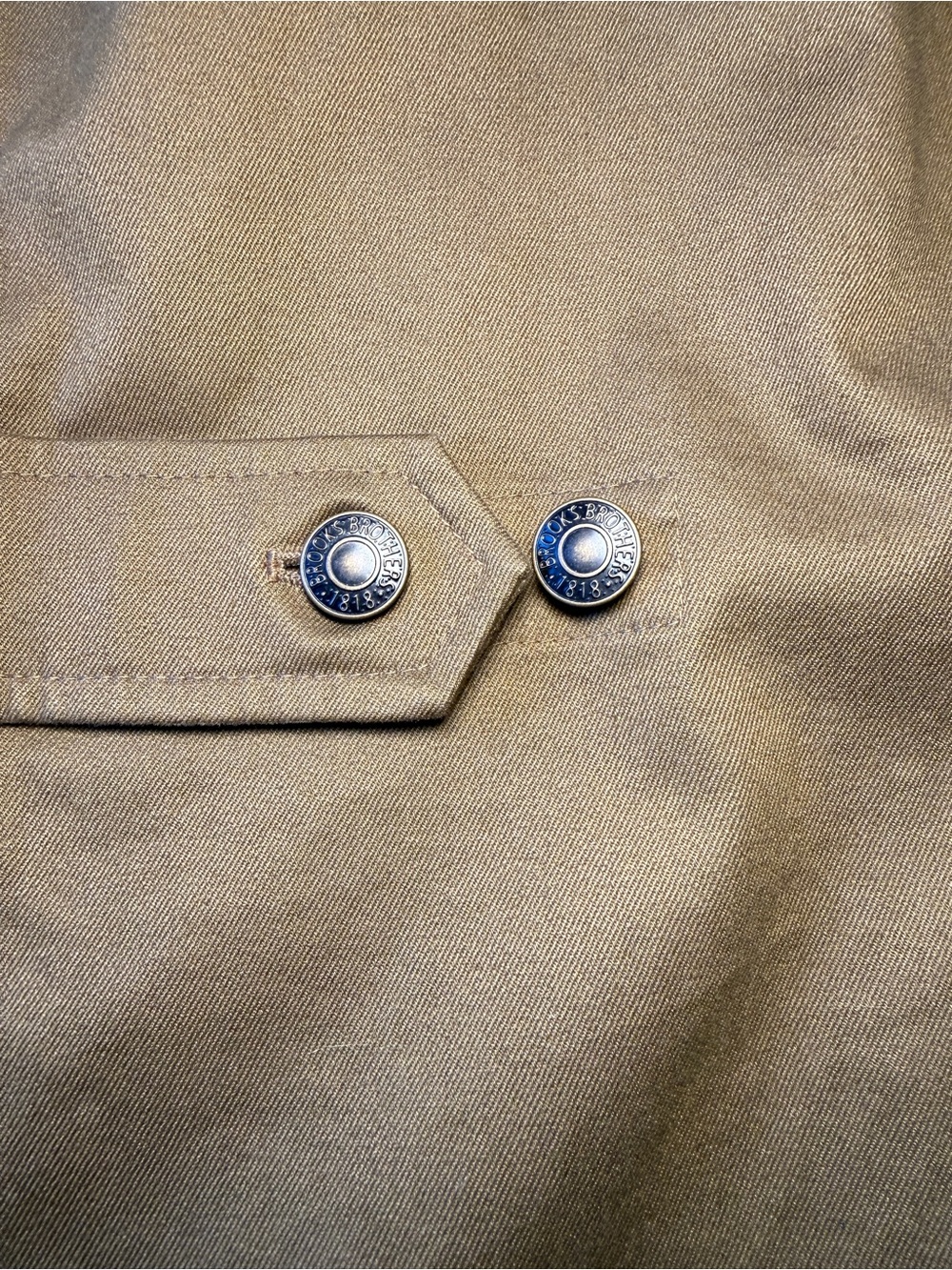 BROOKS BROTHERS - Dark Olive Cotton Twill Chore Coat in Men’s 2XL (NWT) - Picture 13 of 13
